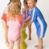 Zoocchini Κοντομάνικο Surf Suit με Στάμπα Dino/Med Blue