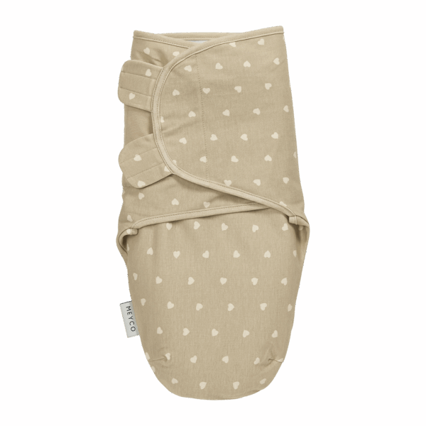 Meyco Swaddle Sweet Heart Sand 0-3 μηνών