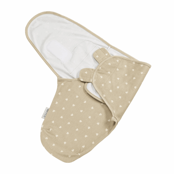Meyco Swaddle Sweet Heart Sand 0-3 μηνών