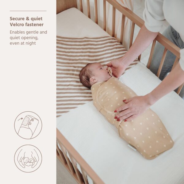Meyco Swaddle Sweet Heart Sand 0-3 μηνών
