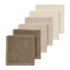 Meyco Πετσετάκια Λαβέτες Πακέτο των 6  Natural/Soft Sand/Taupe (30x30cm)