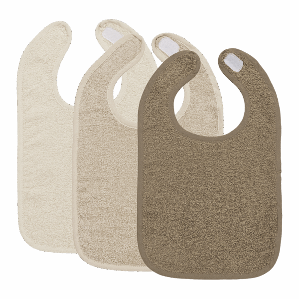 Meyco Σετ 3 Σαλιάρες  Natural/Soft Sand/Taupe