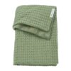 Meyco Κουβέρτα Waffle Teddy Olive Green 100x150cm