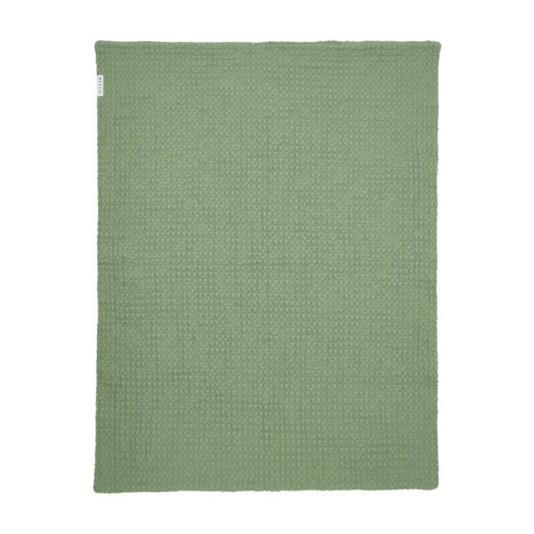 Meyco Κουβέρτα Waffle Teddy Olive Green 100x150cm