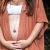 ProudMama Bola Olivia Rose Gold Chain Ροζ Χαλαζίας