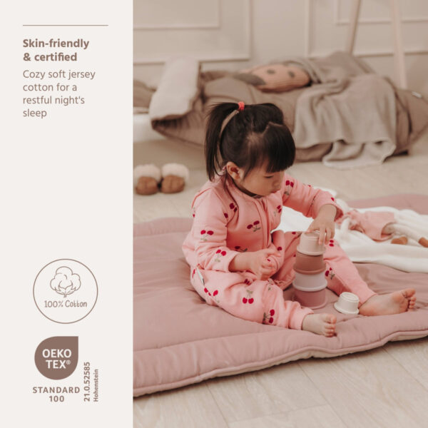 Meyco Υπνόσακος Cherry Soft Rose με αποσπώμενα μανίκια και ποδαράκια